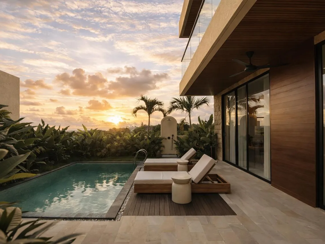 White Residence, Βίλα 231 · ιδιωτική πισίνα και χώρος χαλάρωσης