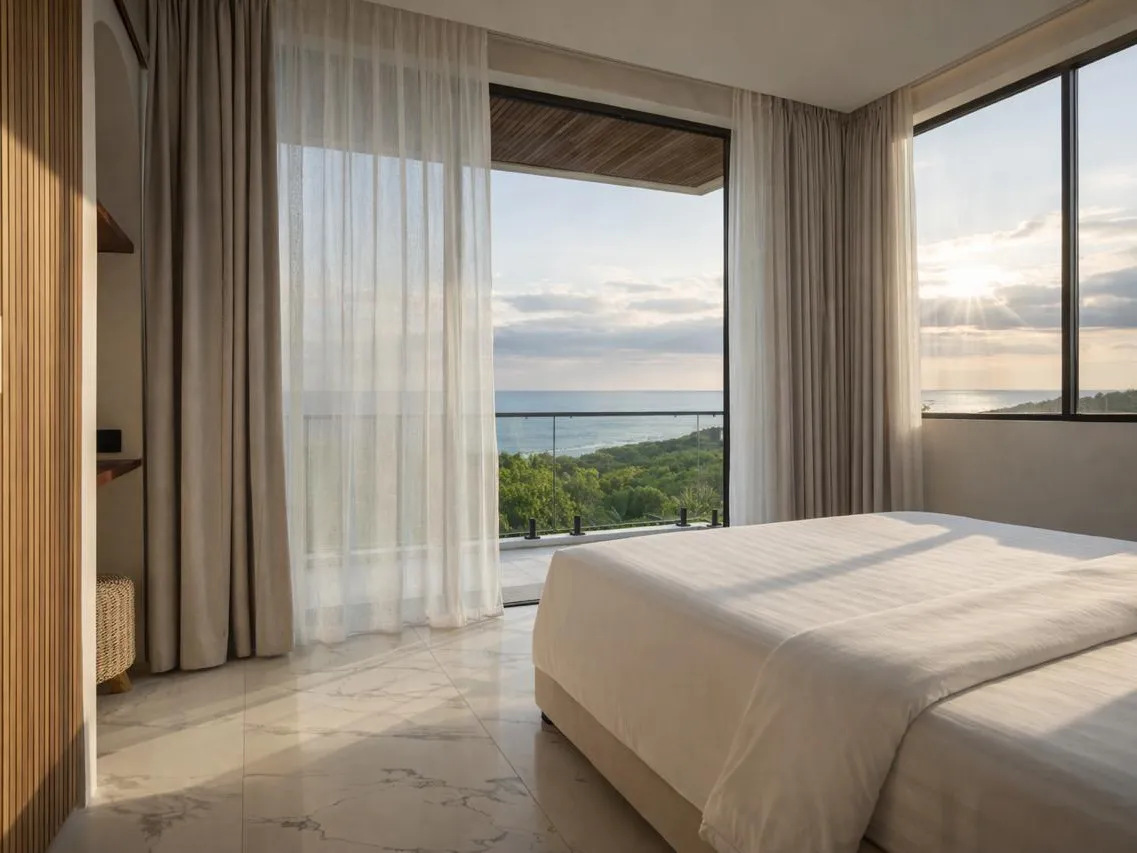White Residence, Βίλα 231 · υπνοδωμάτιο με θέα στον ωκεανό